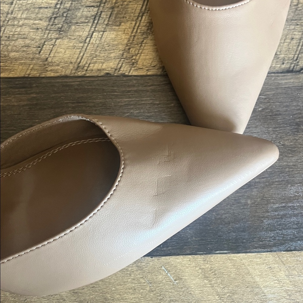 ASOS Tan Pointed-Toe Mules - Picture 5 of 5